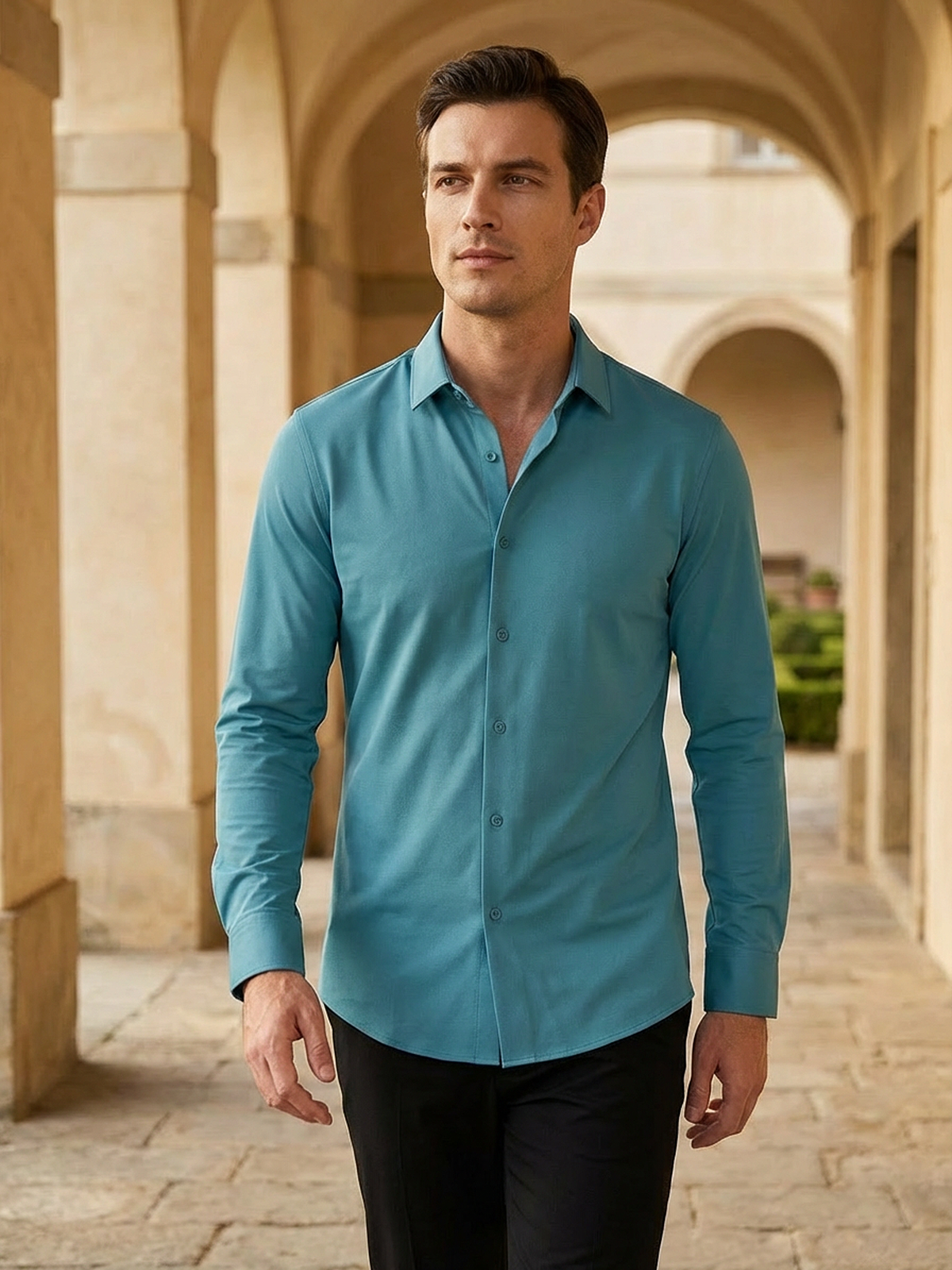 Knitterfreies Stretchhemd