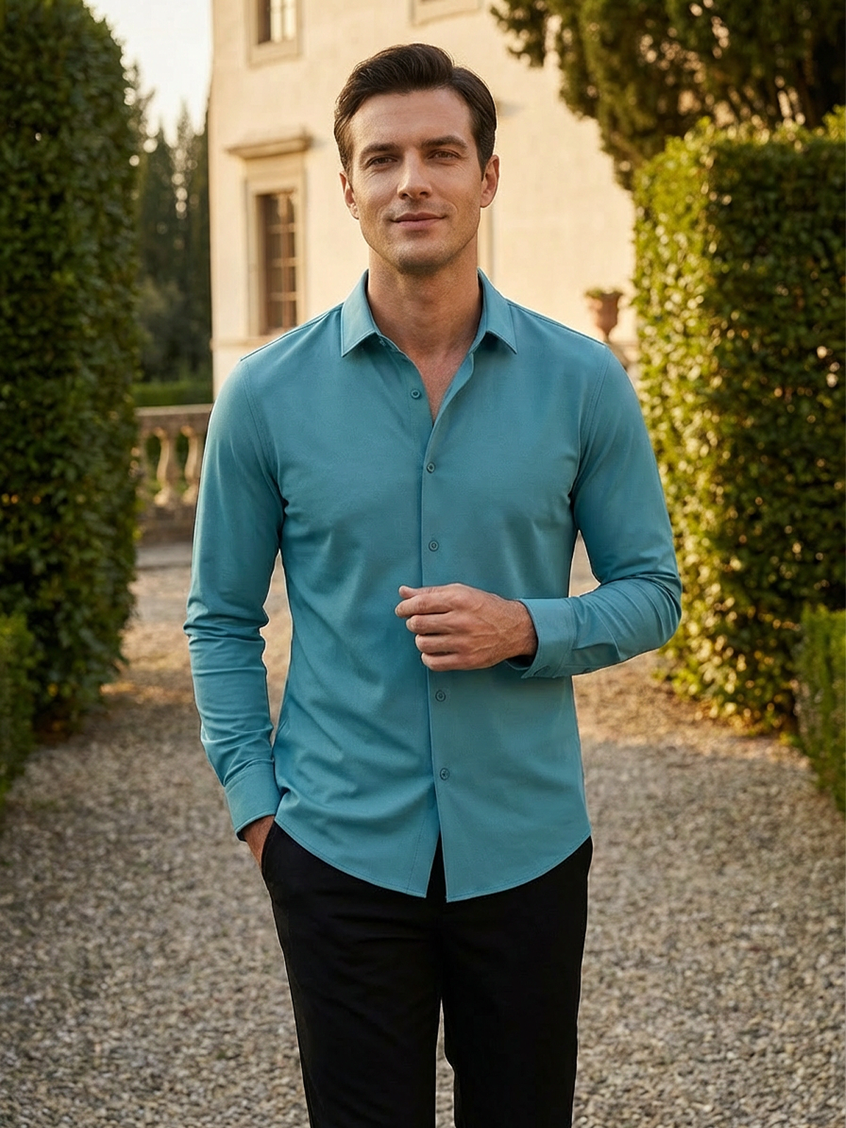 Knitterfreies Stretchhemd