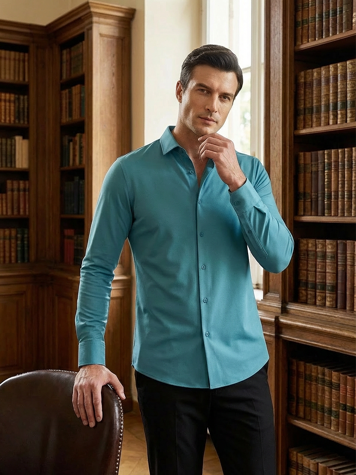 Knitterfreies Stretchhemd