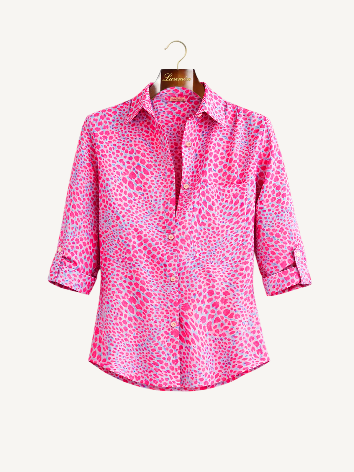Geometrische Print Bluse