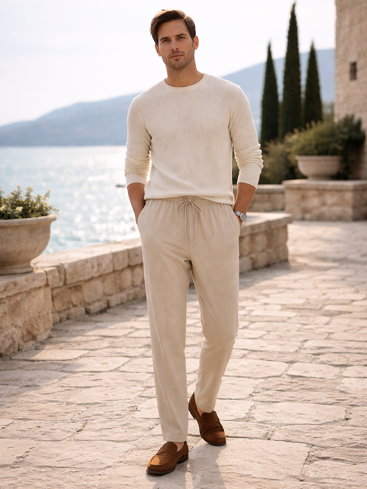 Gerader Schnitt Freizeit Hose