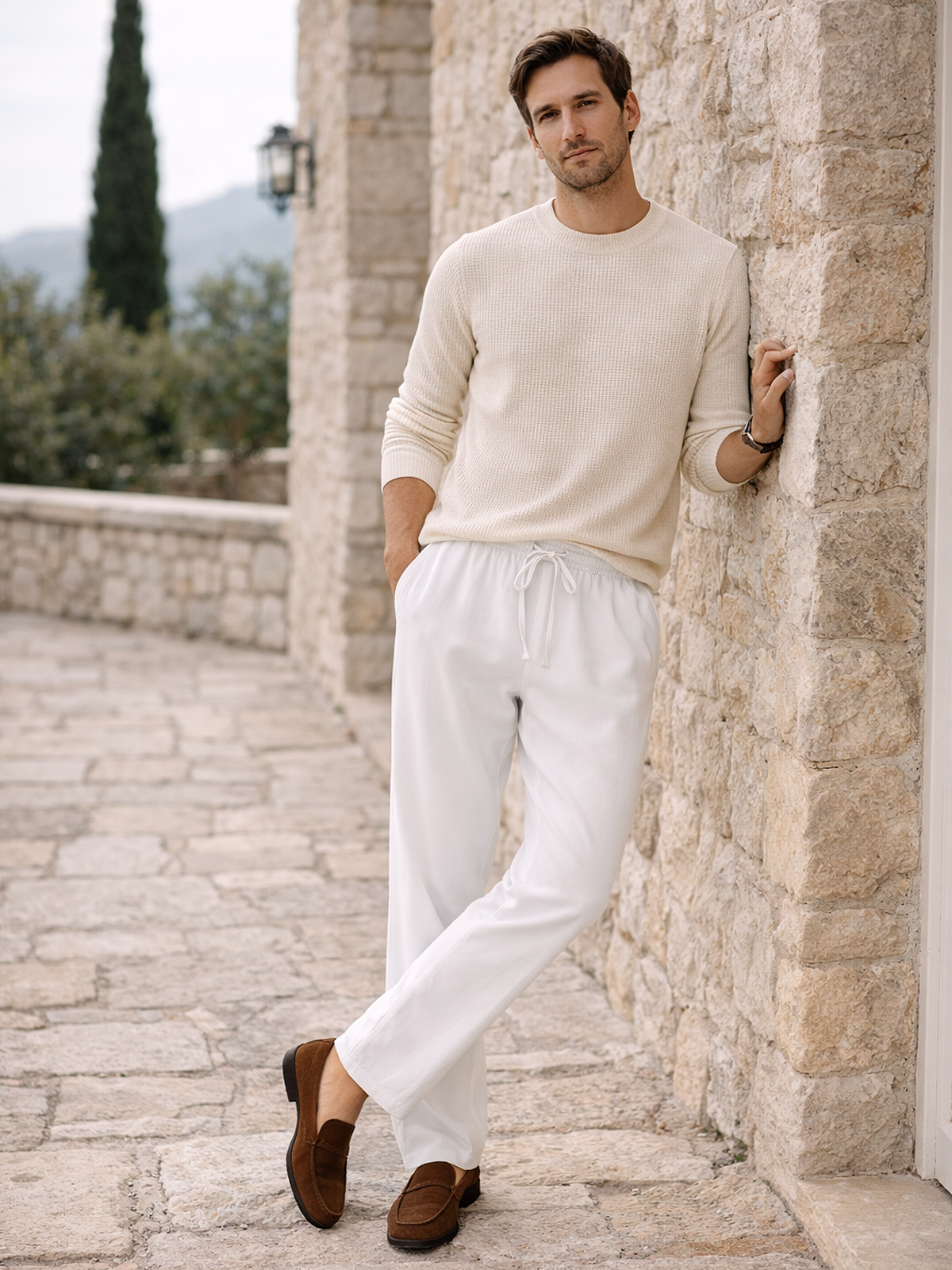 Gerader Schnitt Freizeit Hose