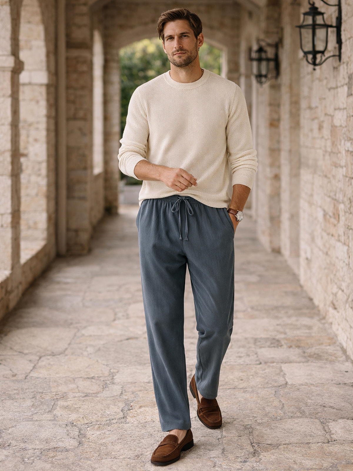 Gerader Schnitt Freizeit Hose