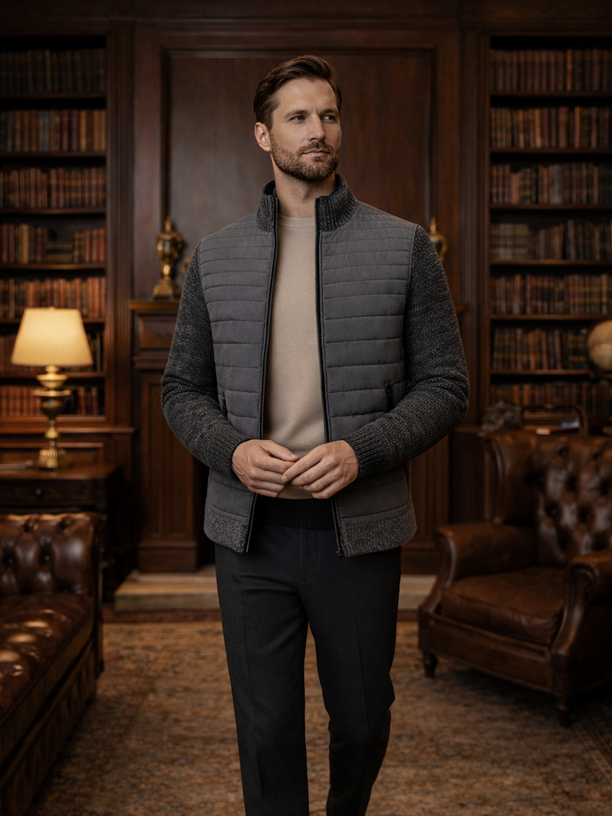 Moderne Hybrid Jacke