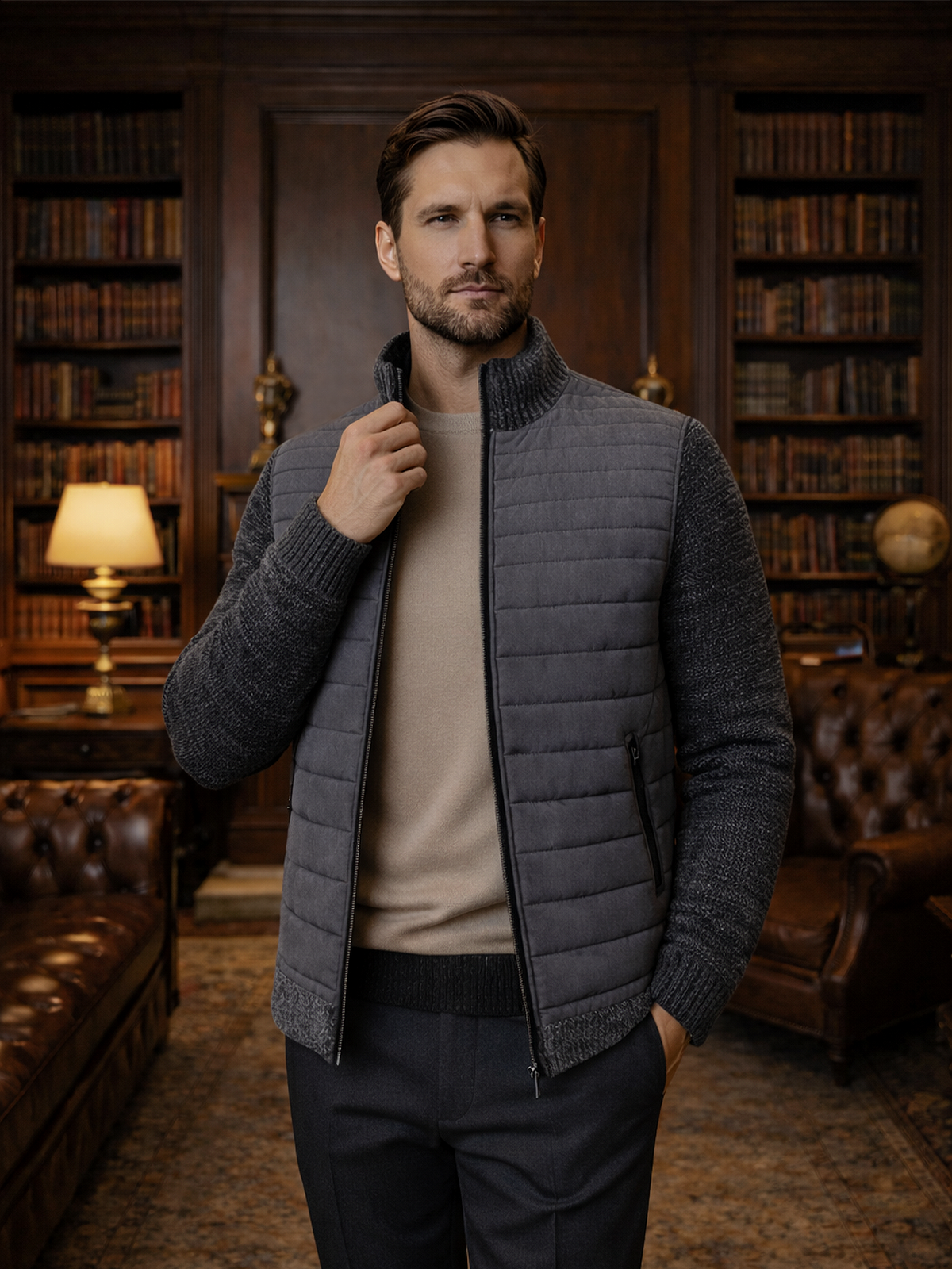 Moderne Hybrid Jacke