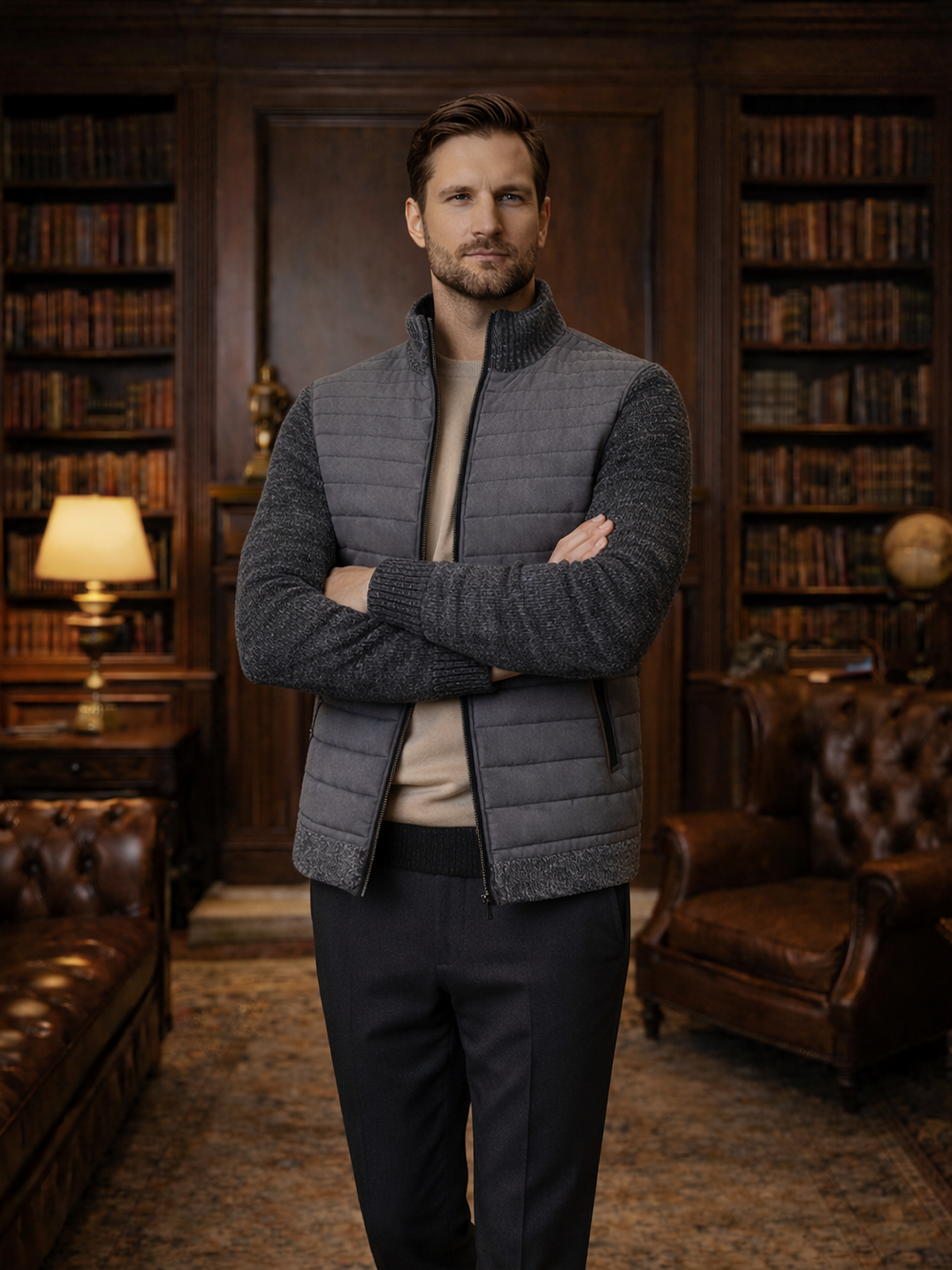 Moderne Hybrid Jacke