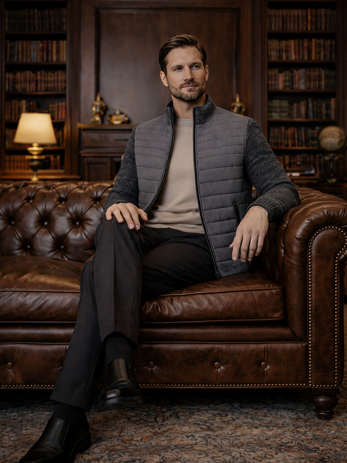 Moderne Hybrid Jacke