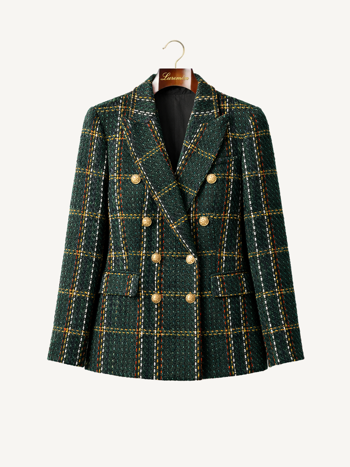 Karierter Tweed Blazer
