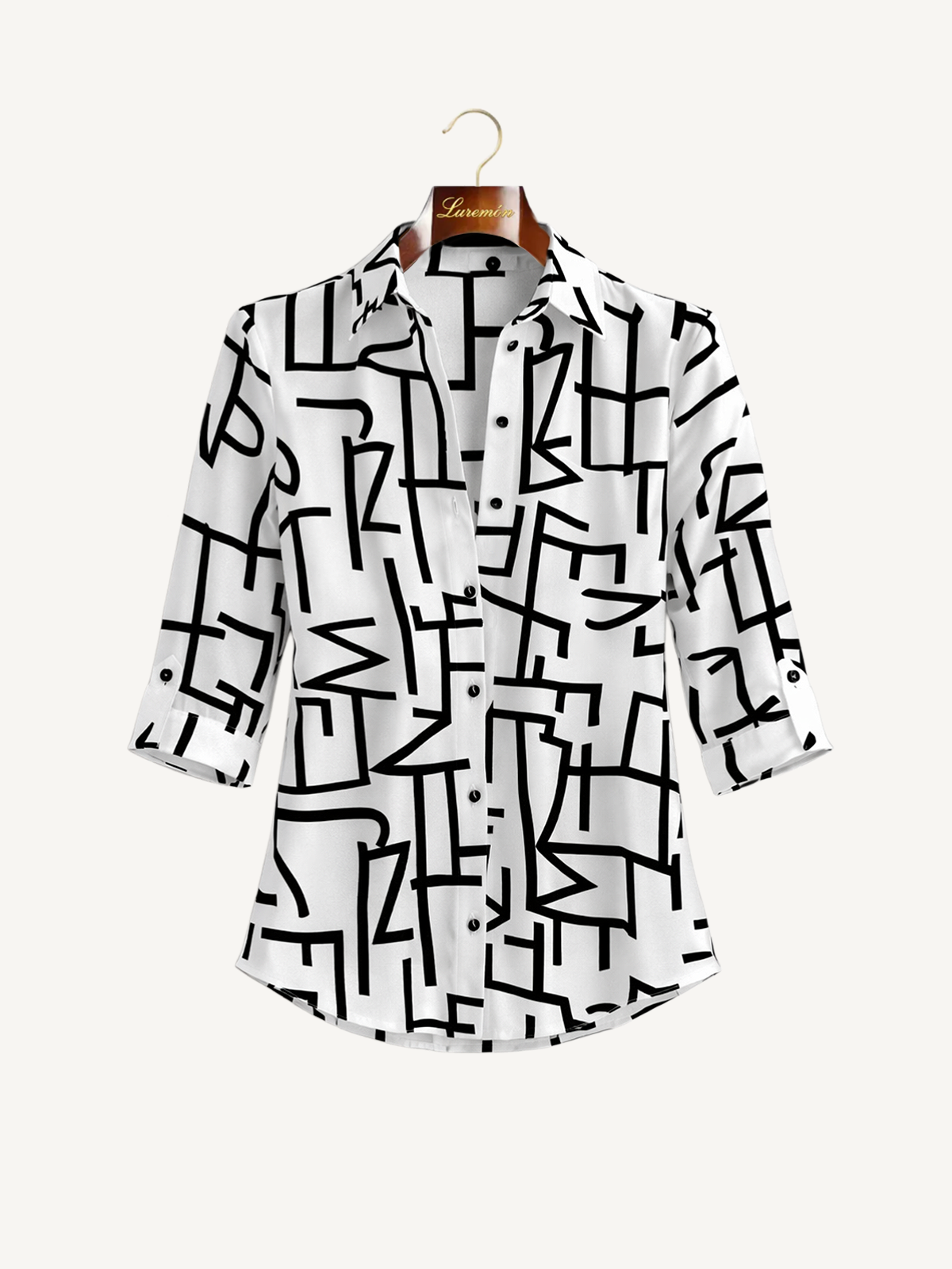 Geometrische Print Bluse