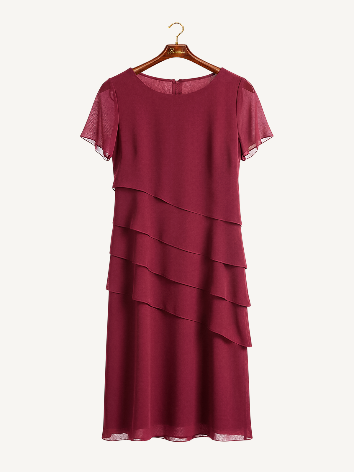 Cocktailkleid mit Volantstufen