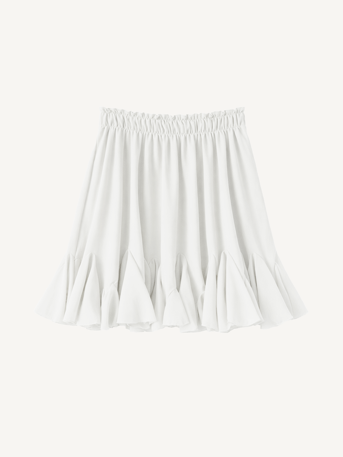 Weiter Röcke mit Volant Design