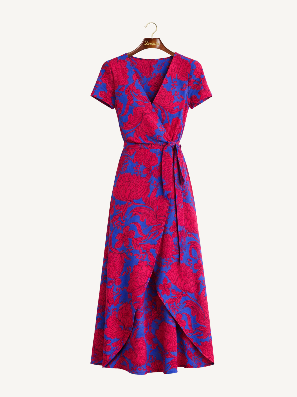 Wickelkleid mit Floralem Muster