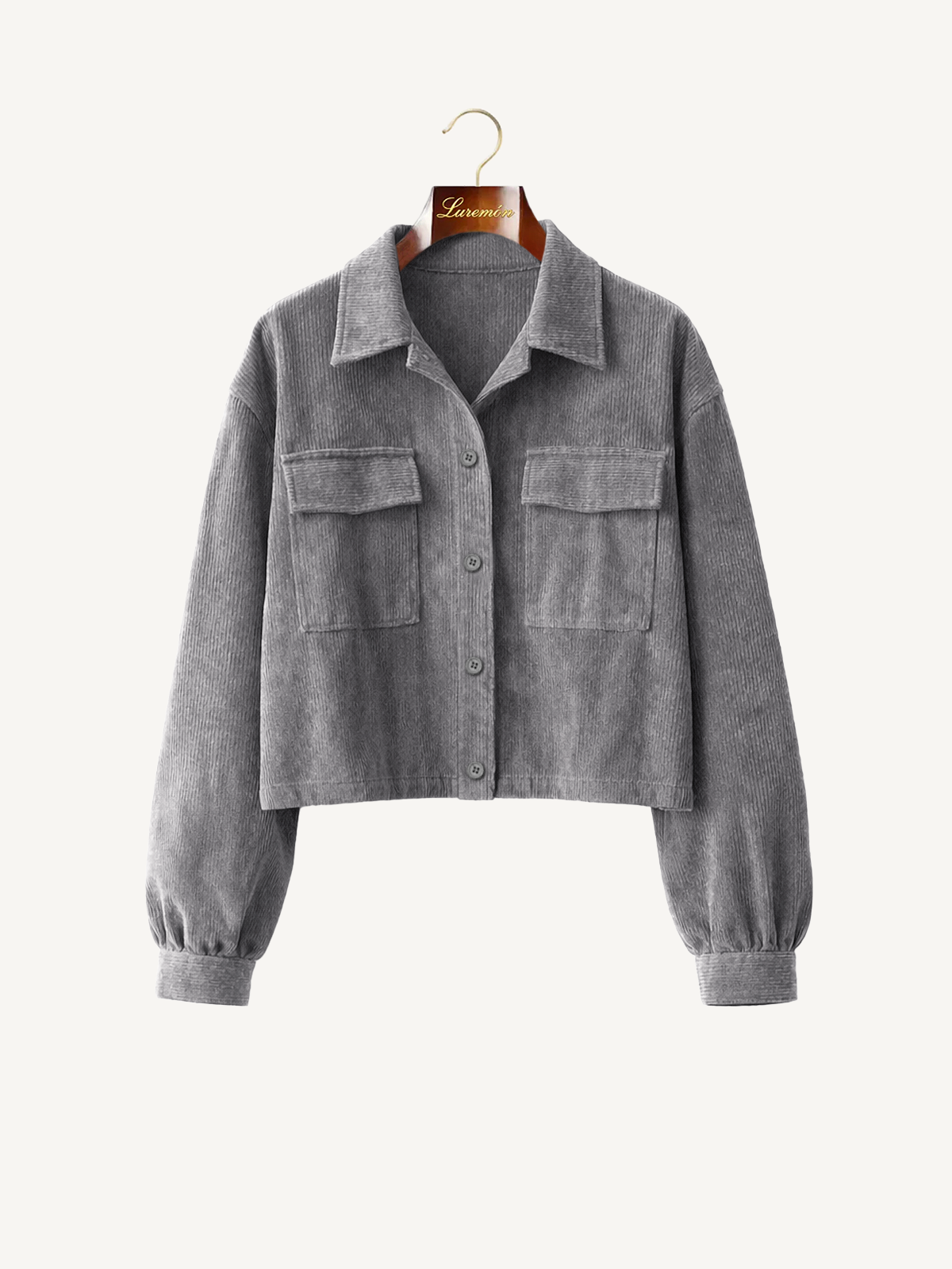 Lockere Cord Kurzjacke