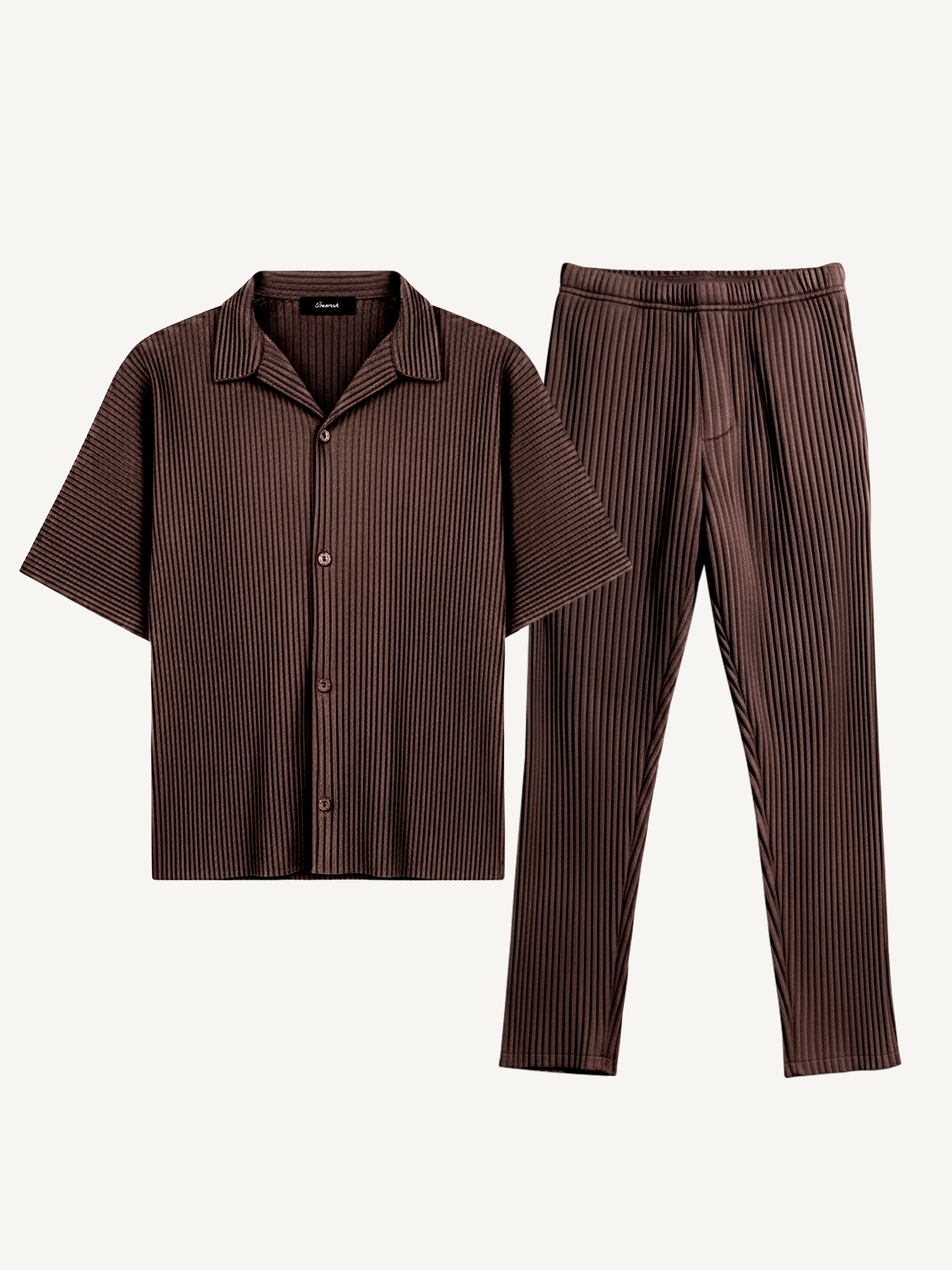 Pleated Autumn Two-Piece Set