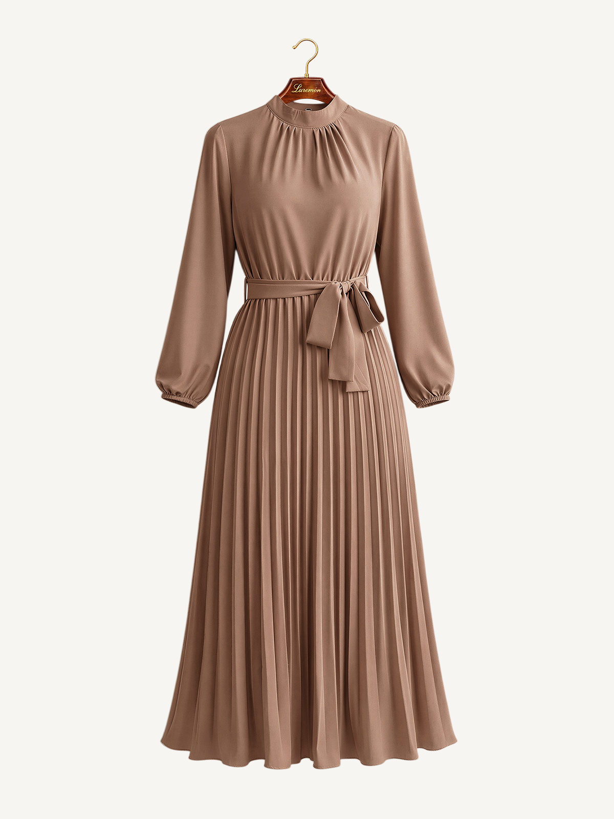 Plissee Kleid fließender Rock