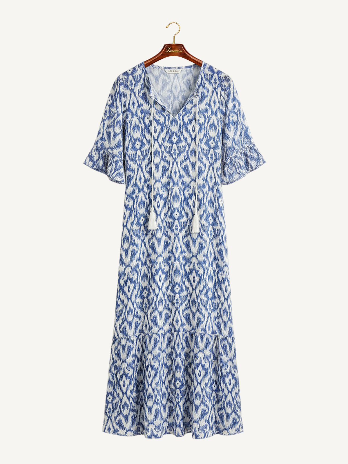 Bohème Sommerkleid V Ausschnitt