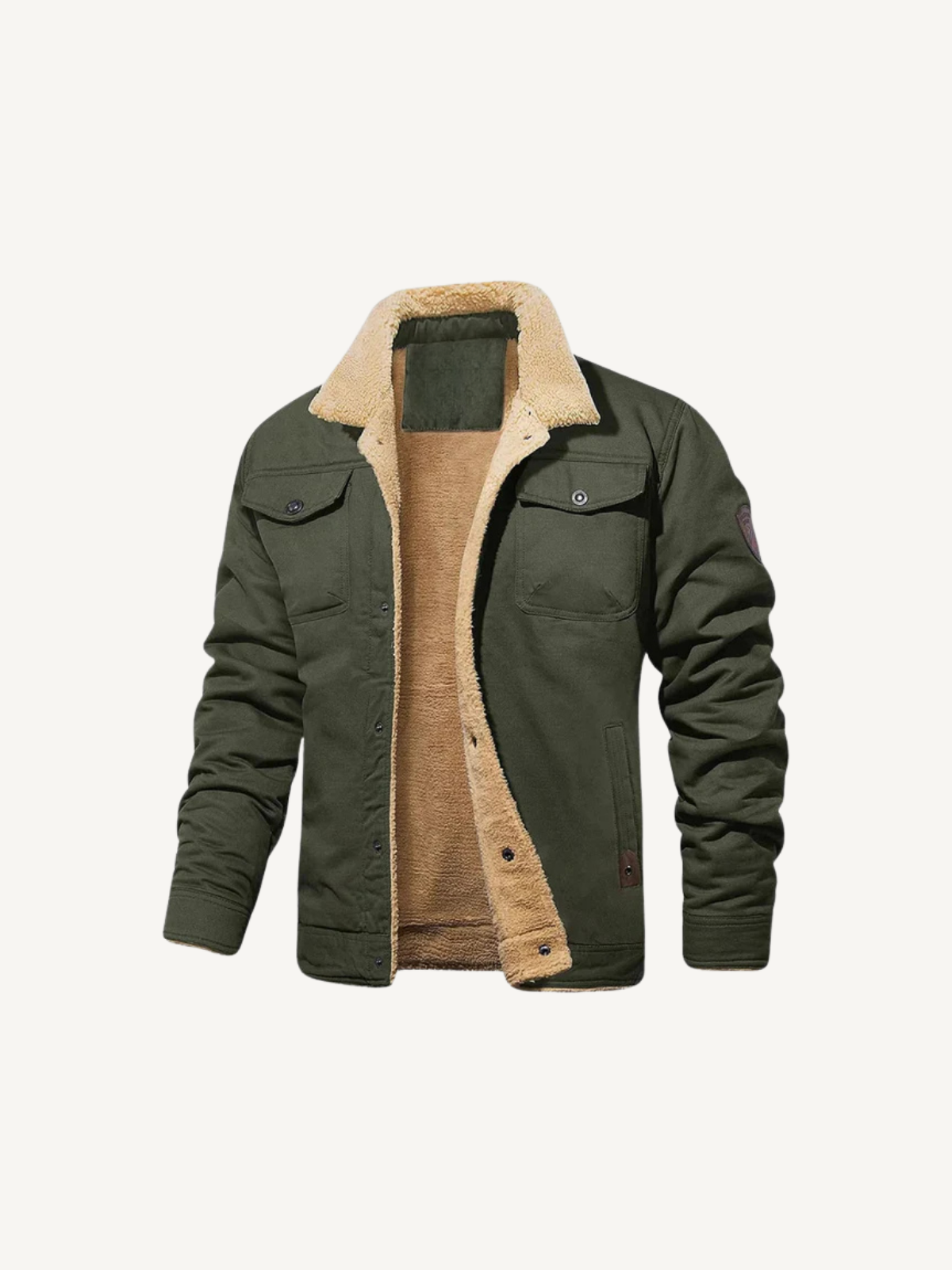 Fleecejacke mit Kragen