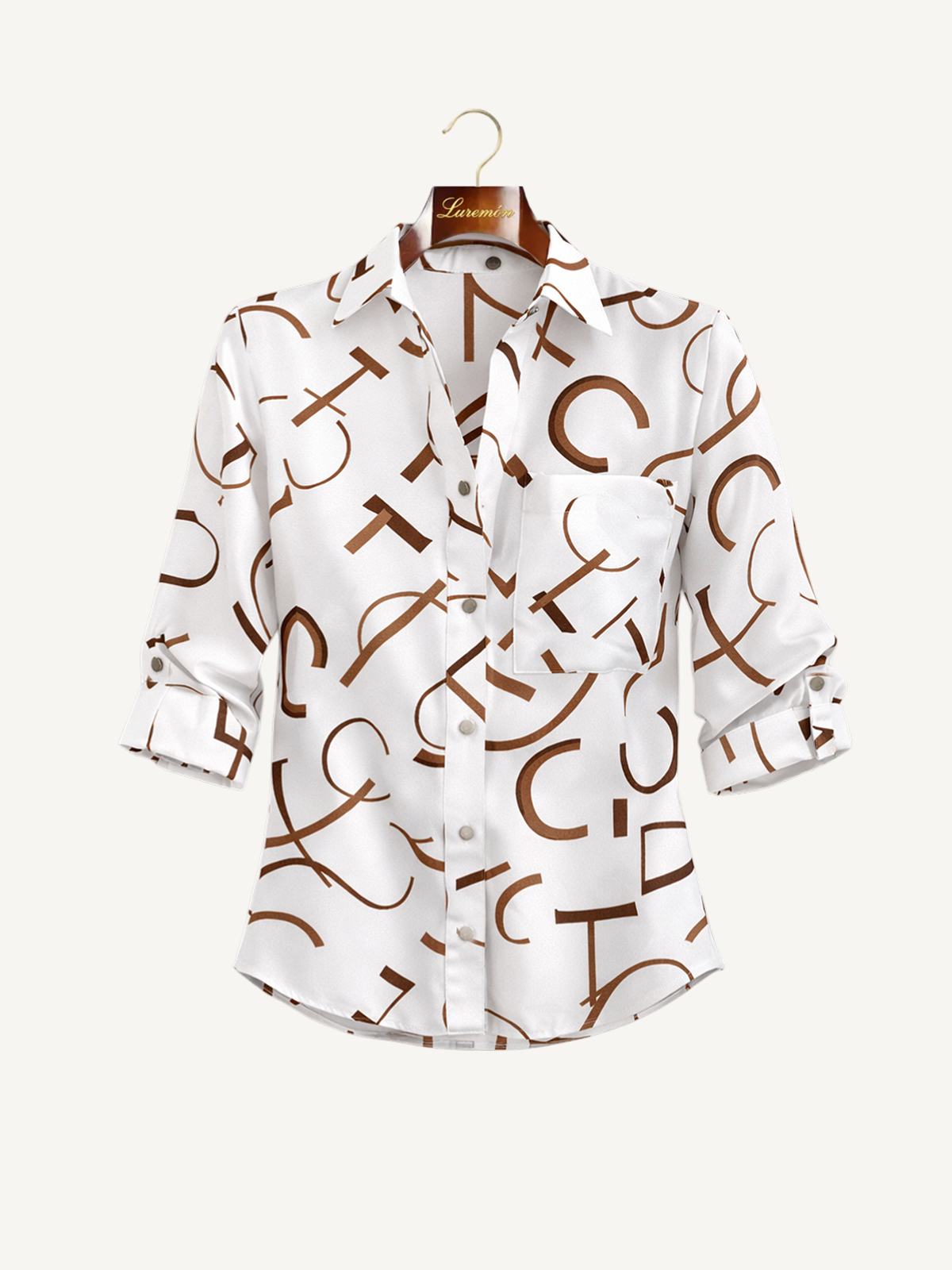 Geometrische Print Bluse