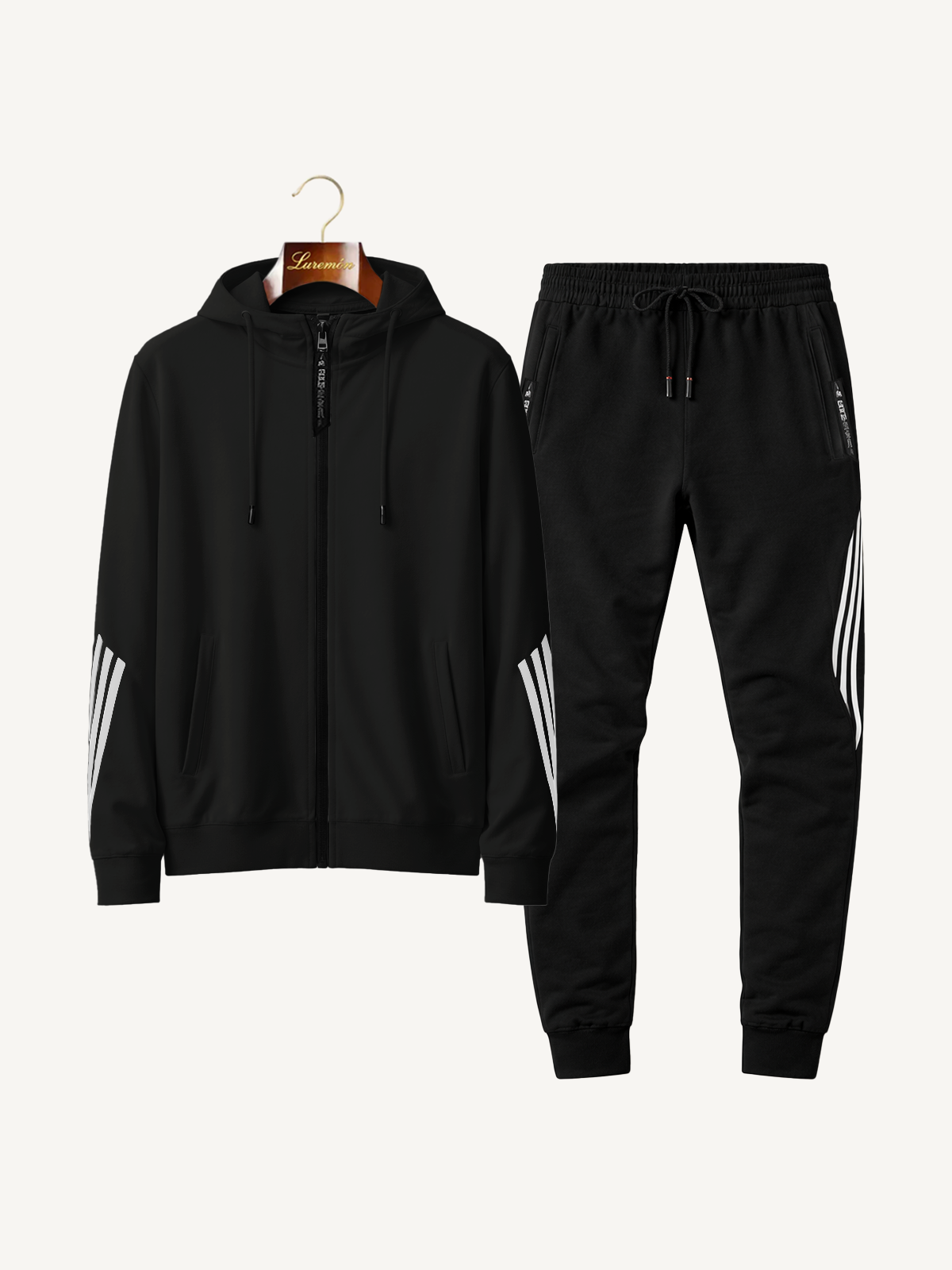 Two-Piece Training Suit with Hood