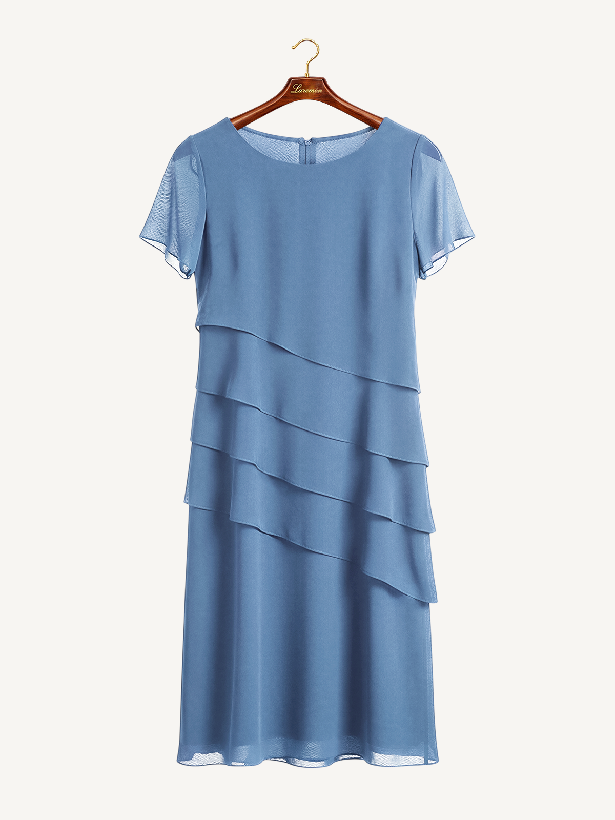 Cocktailkleid mit Volantstufen