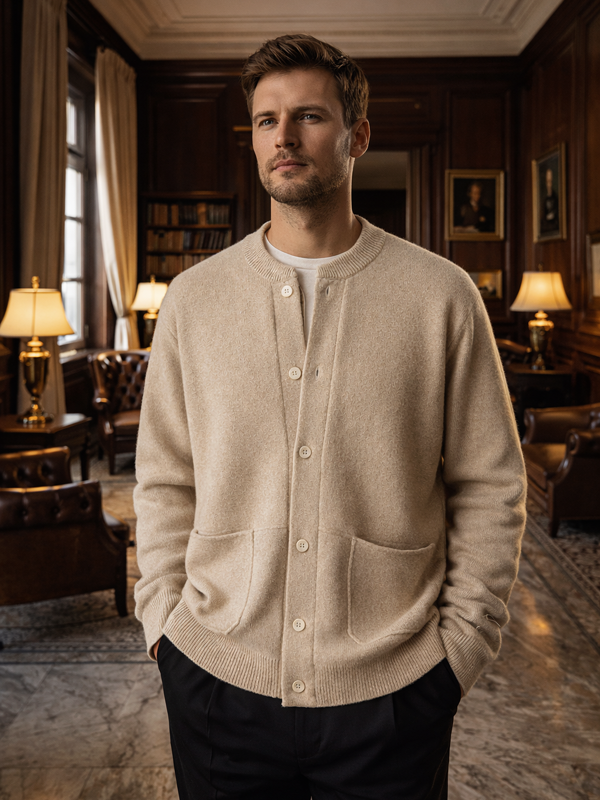 Strickjacke mit Knöpfen