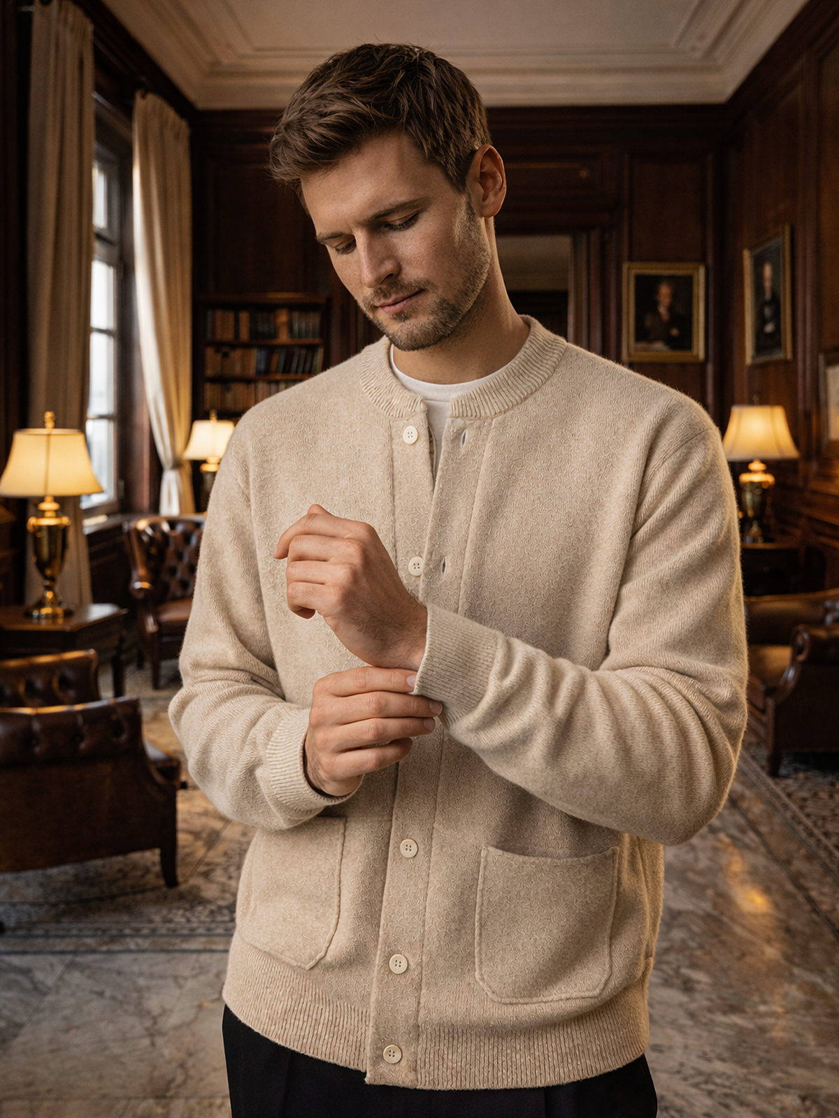 Strickjacke mit Knöpfen