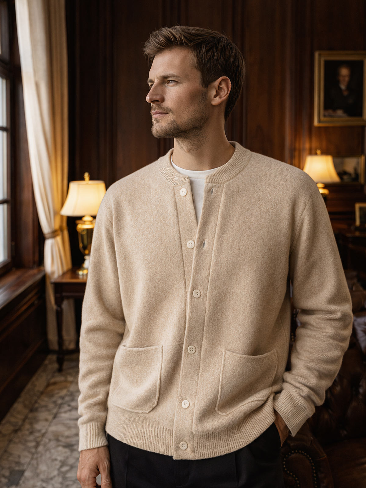 Strickjacke mit Knöpfen