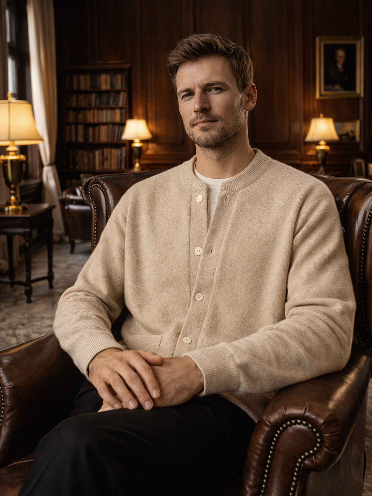 Strickjacke mit Knöpfen