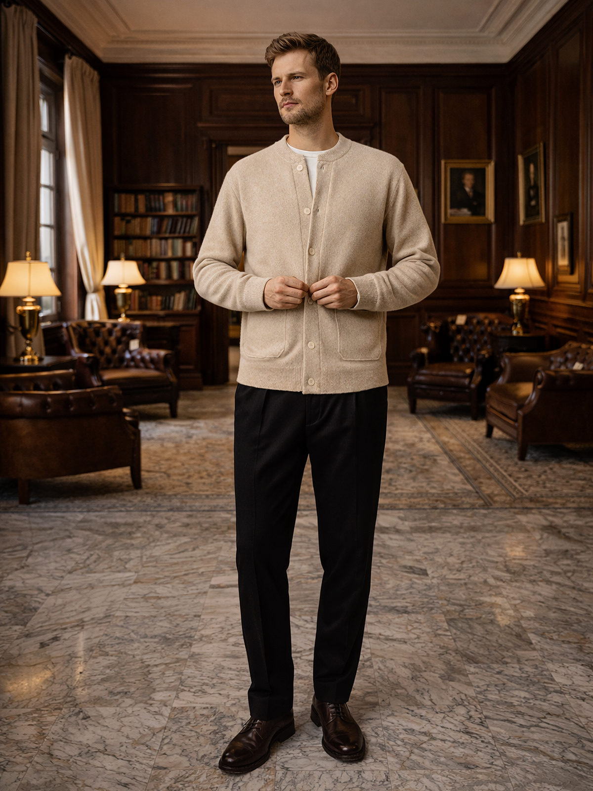 Strickjacke mit Knöpfen