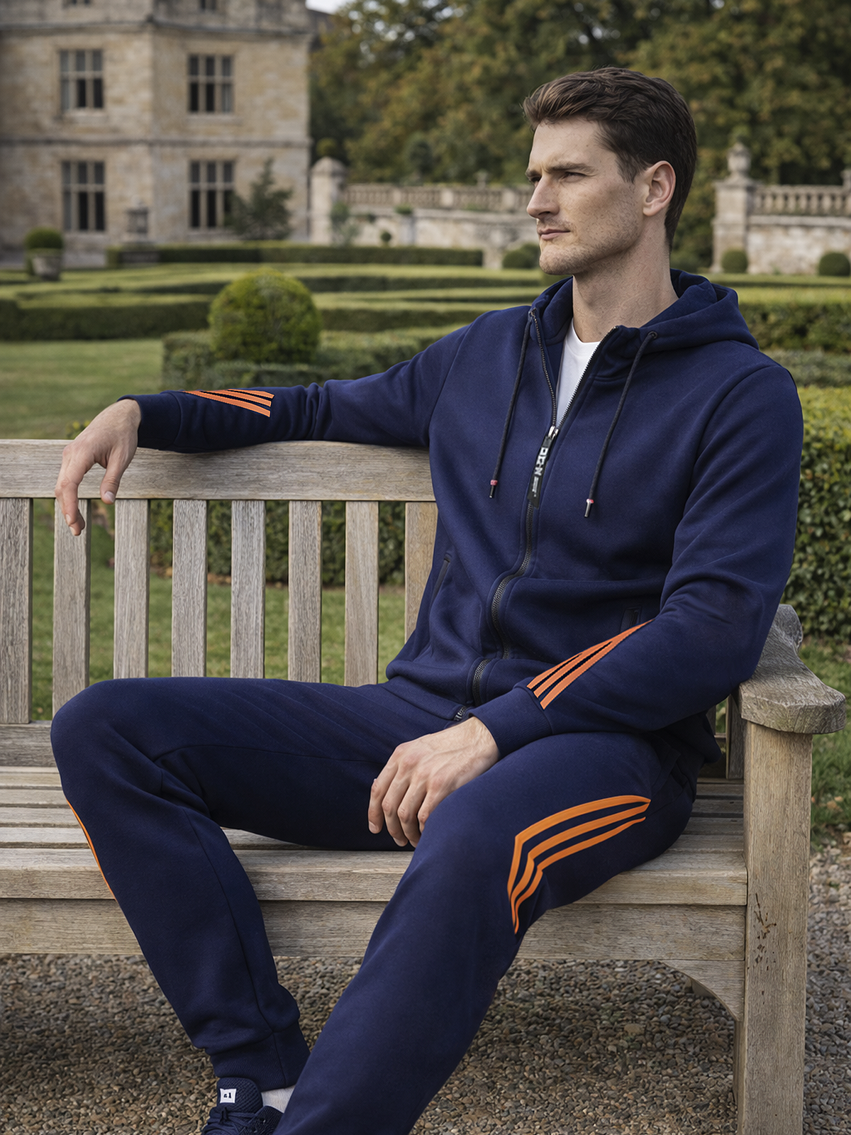 Two-Piece Training Suit with Hood