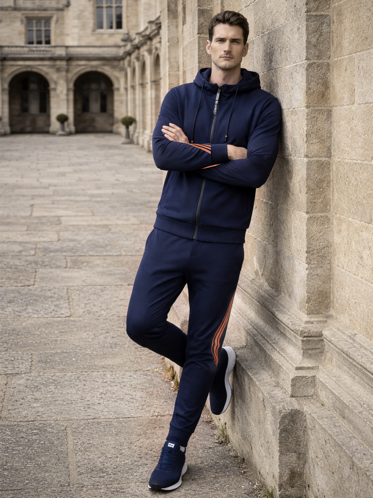 Two-Piece Training Suit with Hood