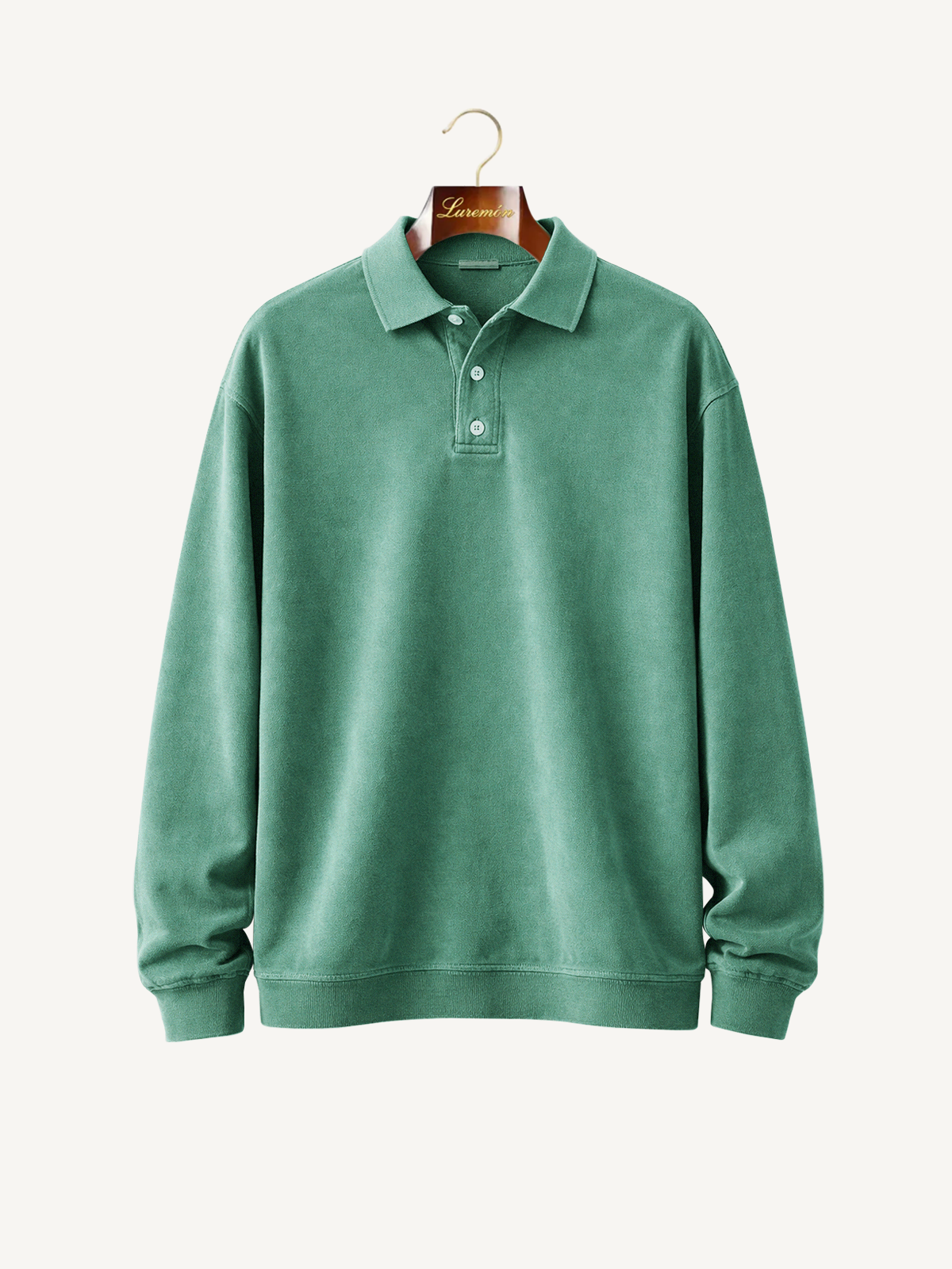 Long Sleeve Polo Shirt Casual Style