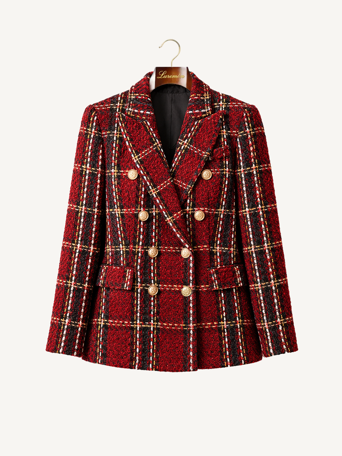 Karierter Tweed Blazer