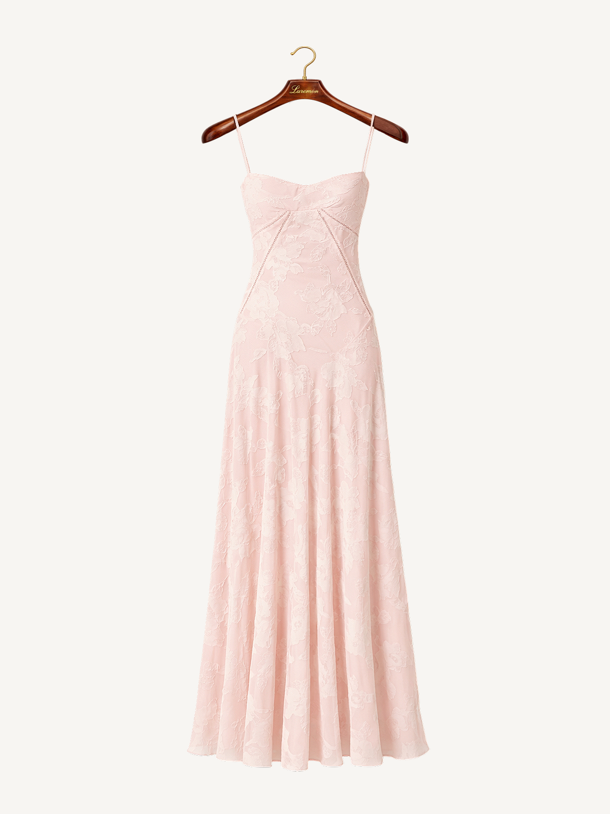 Maxikleid mit floraler Struktur