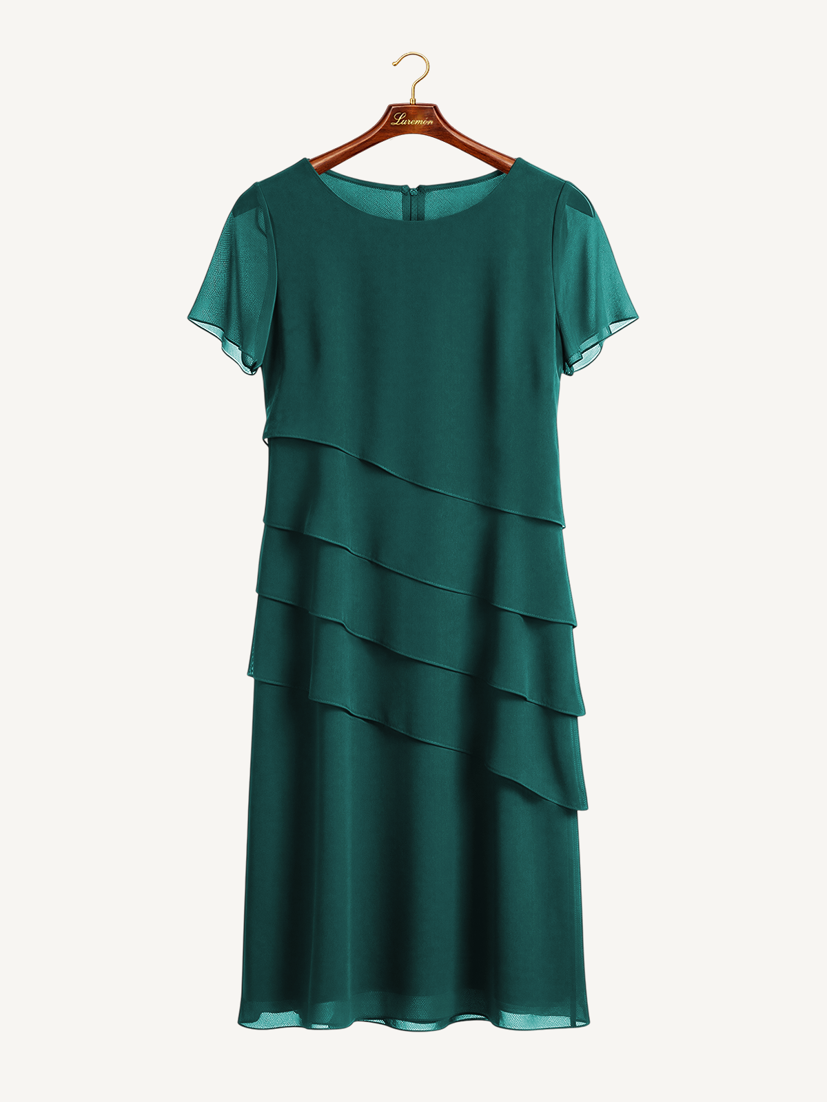 Cocktailkleid mit Volantstufen