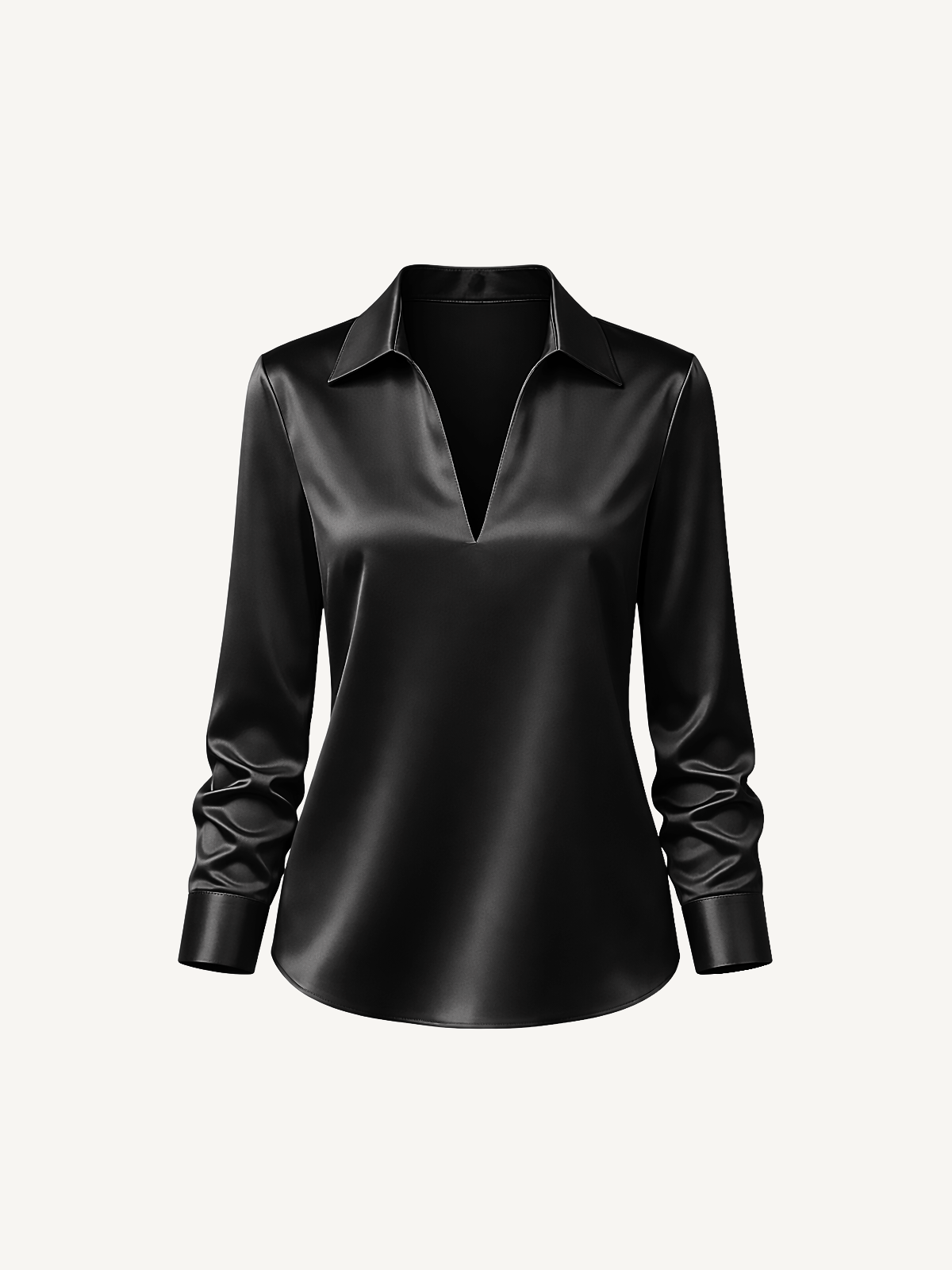 Elegante Satin Bluse