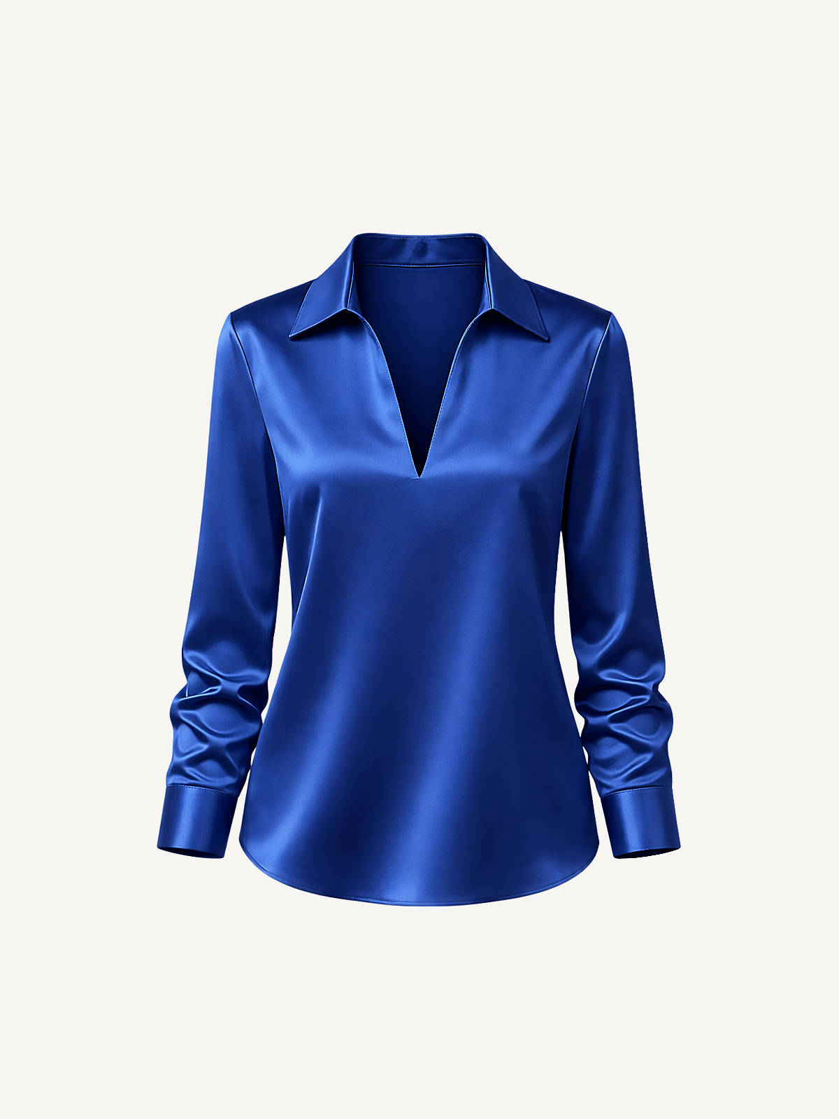 Elegante Satin Bluse