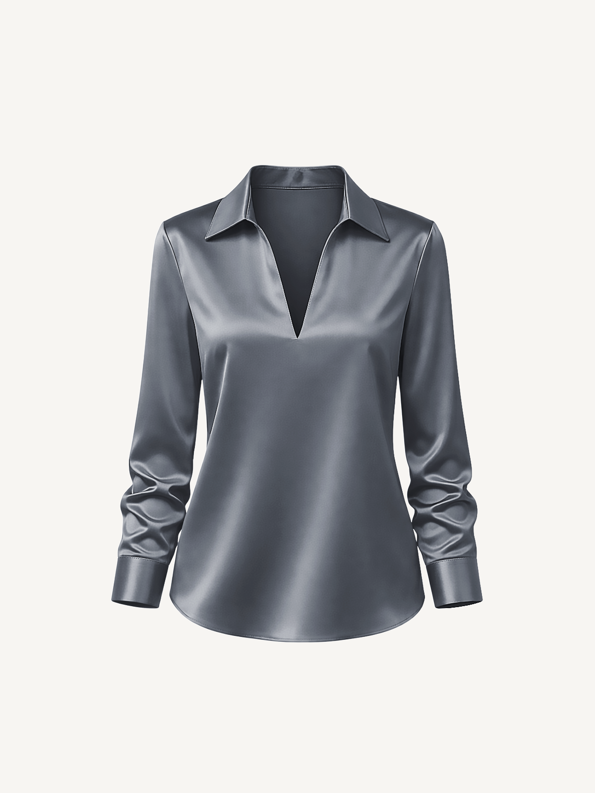 Elegante Satin Bluse