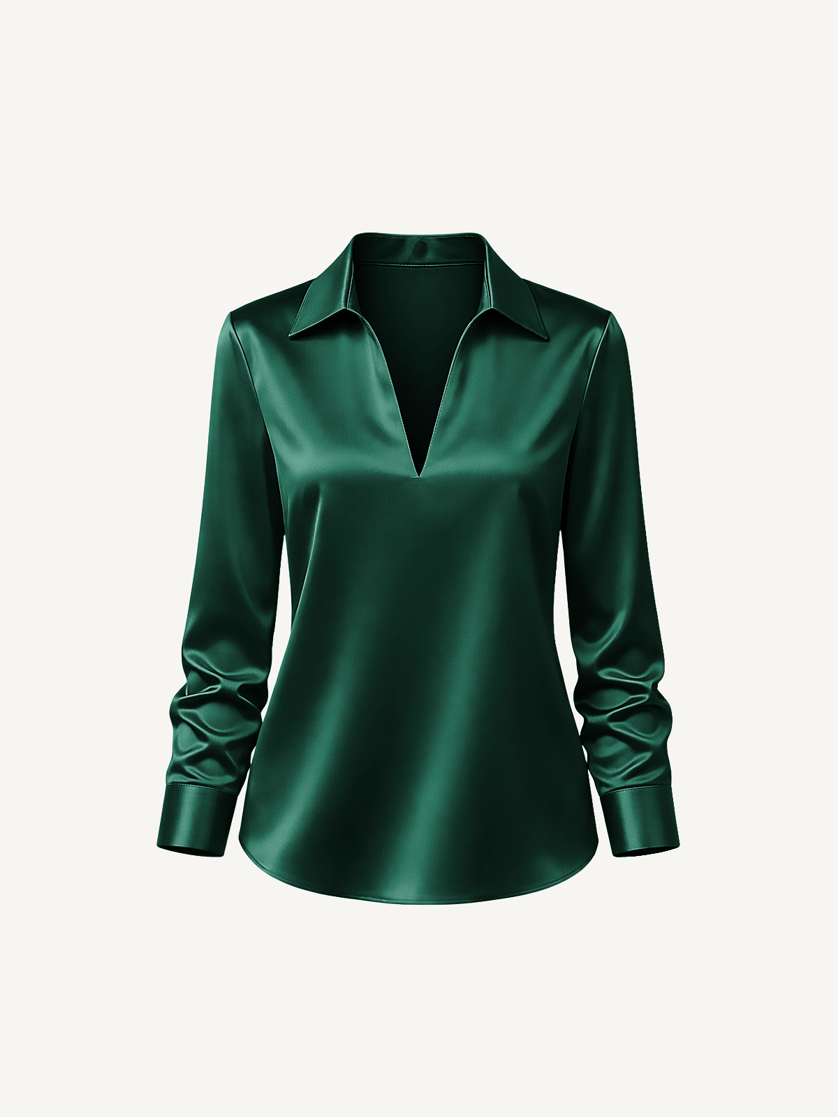 Elegante Satin Bluse