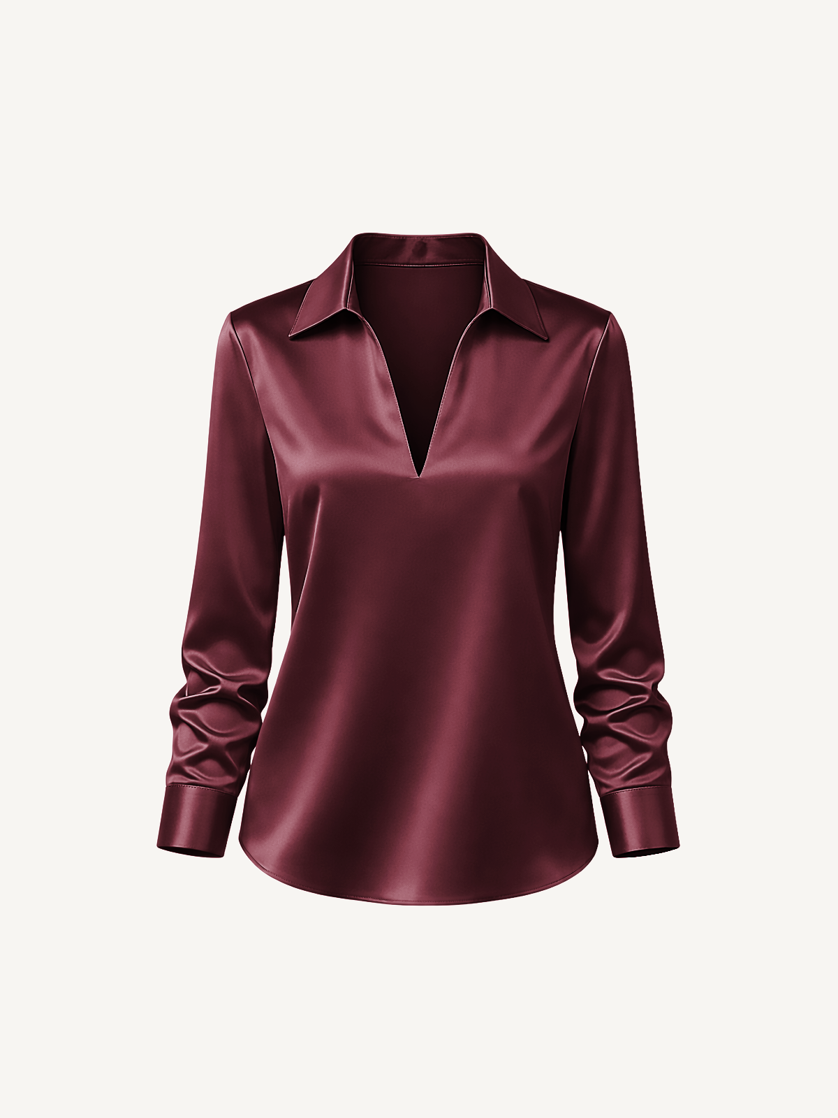 Elegante Satin Bluse