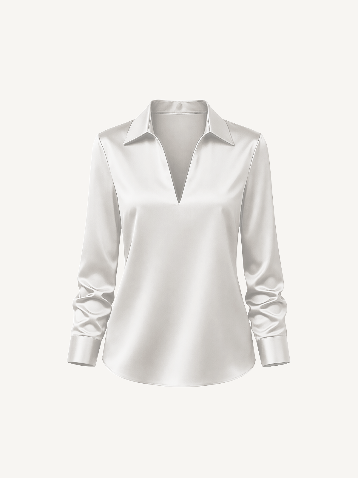 Elegante Satin Bluse