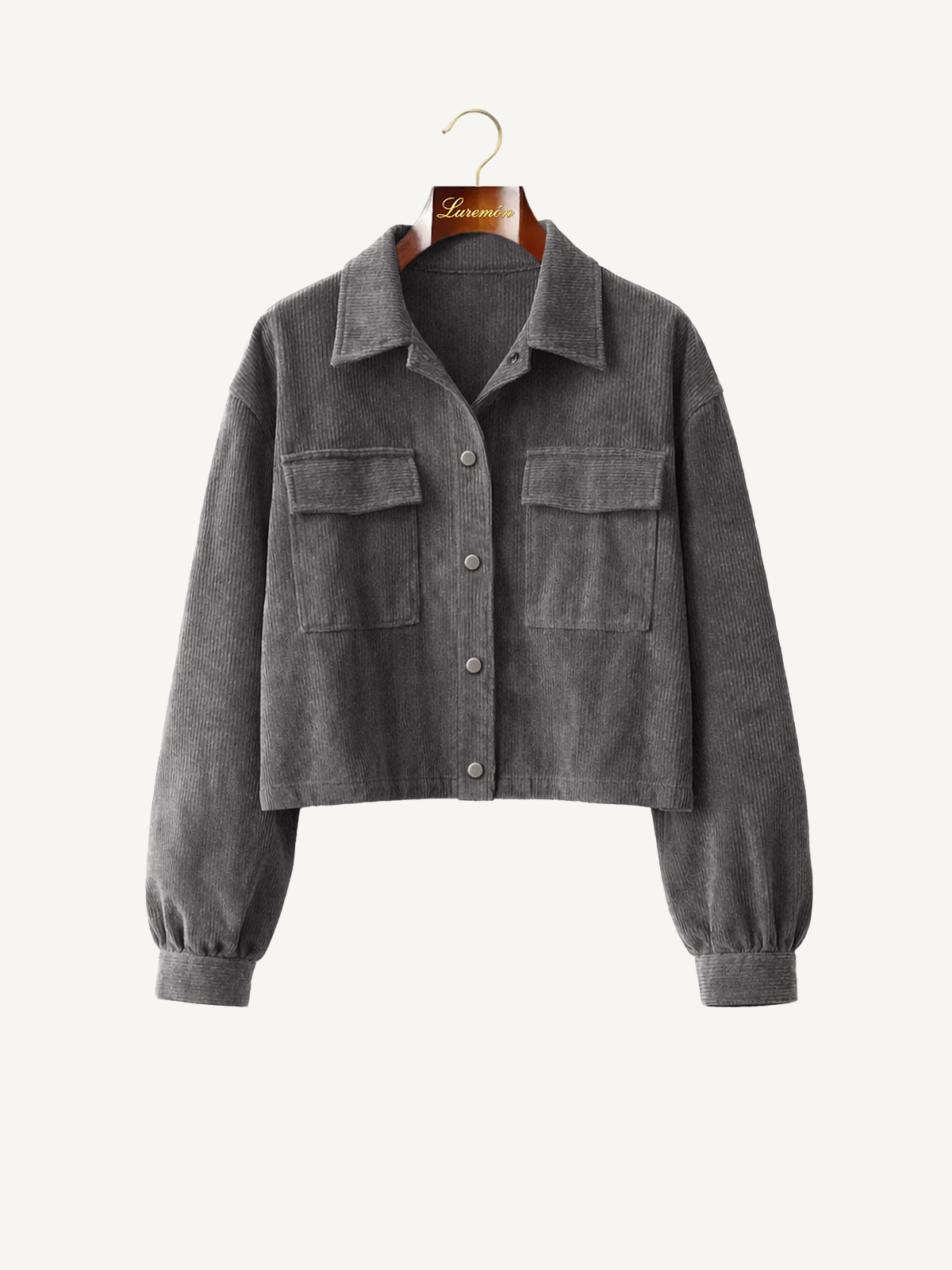 Lockere Cord Kurzjacke