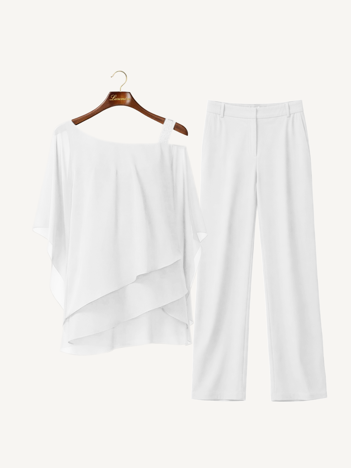 Two-Piece Set with Flowing Blouse