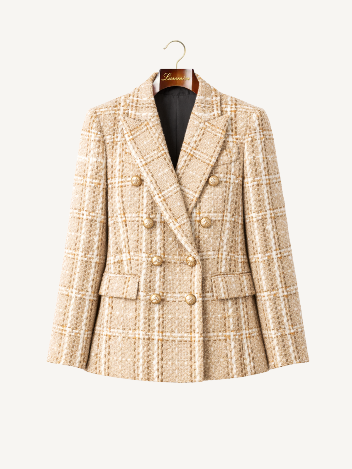 Karierter Tweed Blazer