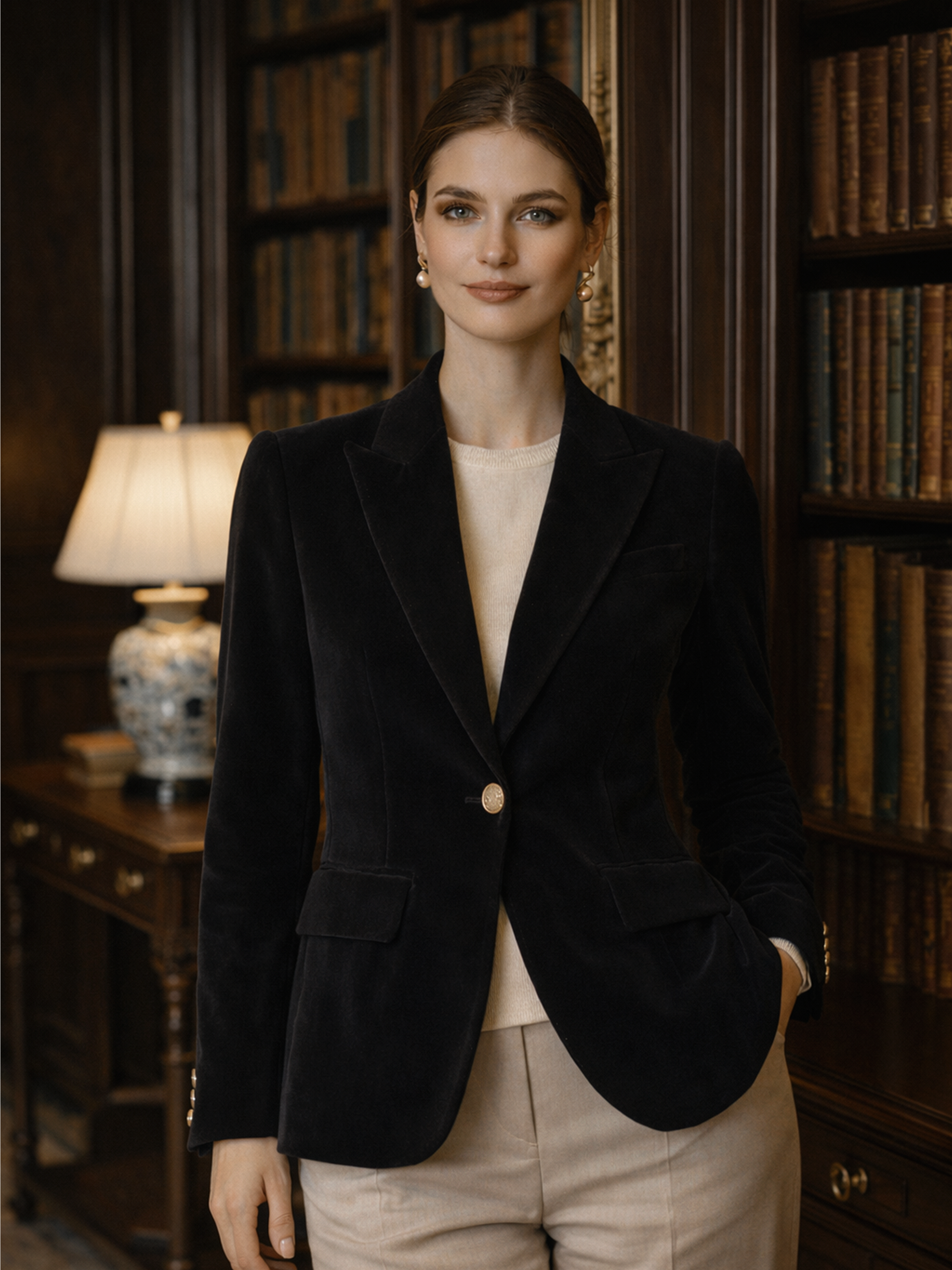 Blazer mit Goldenen Knöpfen