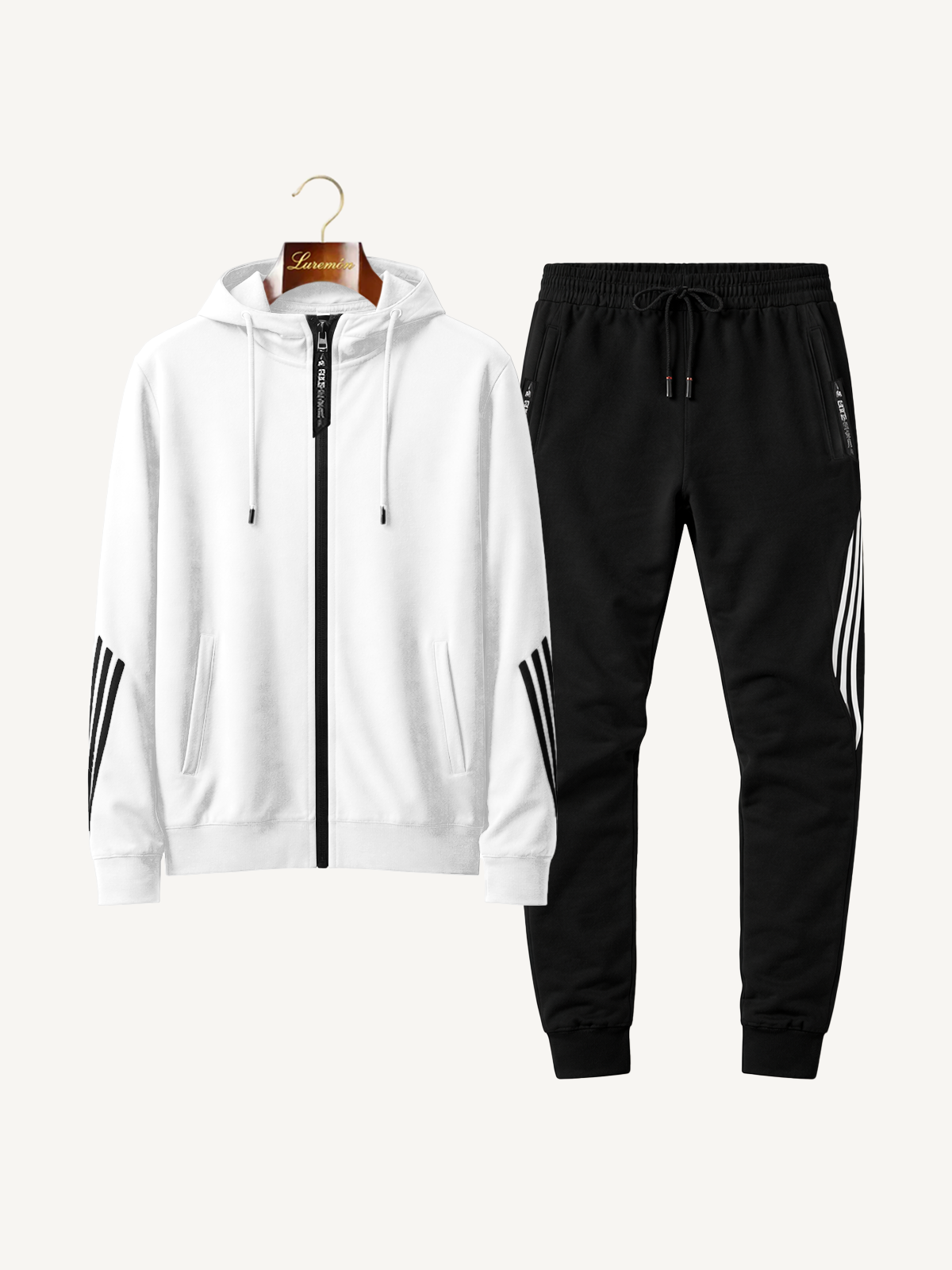 Two-Piece Training Suit with Hood