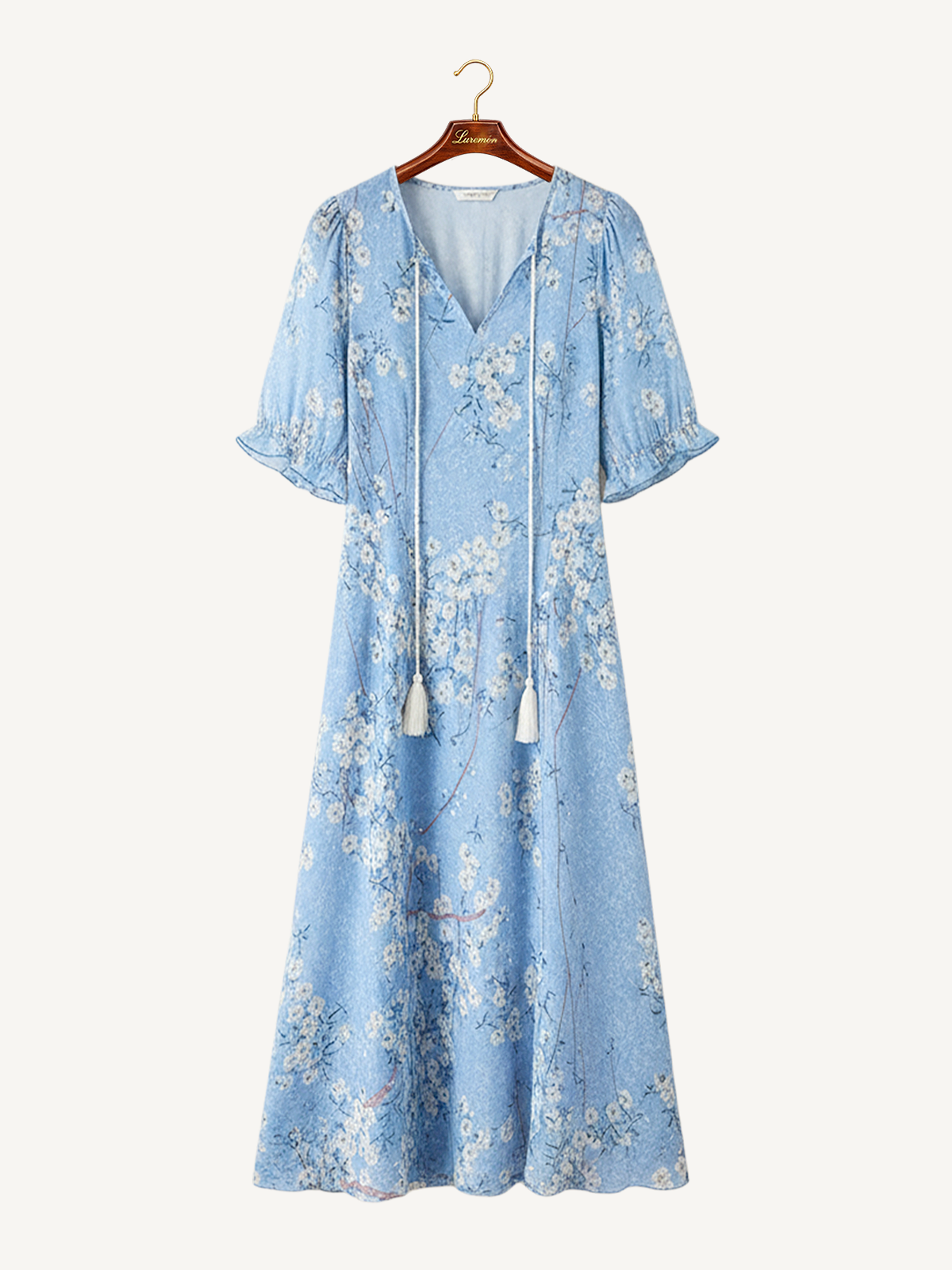 Bohème Sommerkleid V Ausschnitt