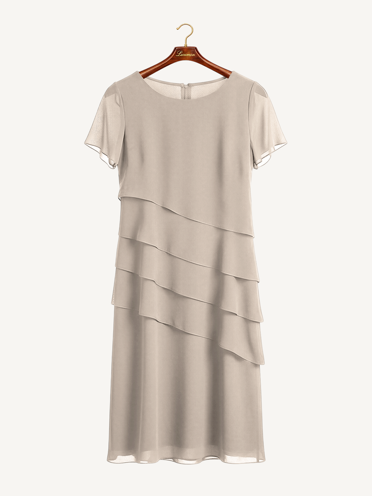 Cocktailkleid mit Volantstufen