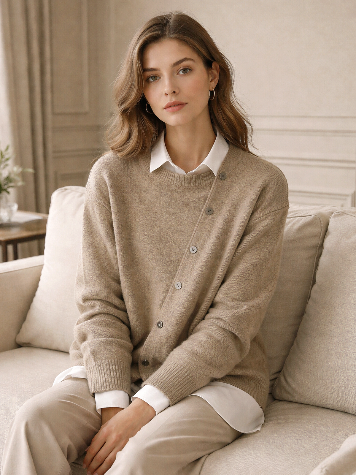 Bequemer Damen Strickcardigan