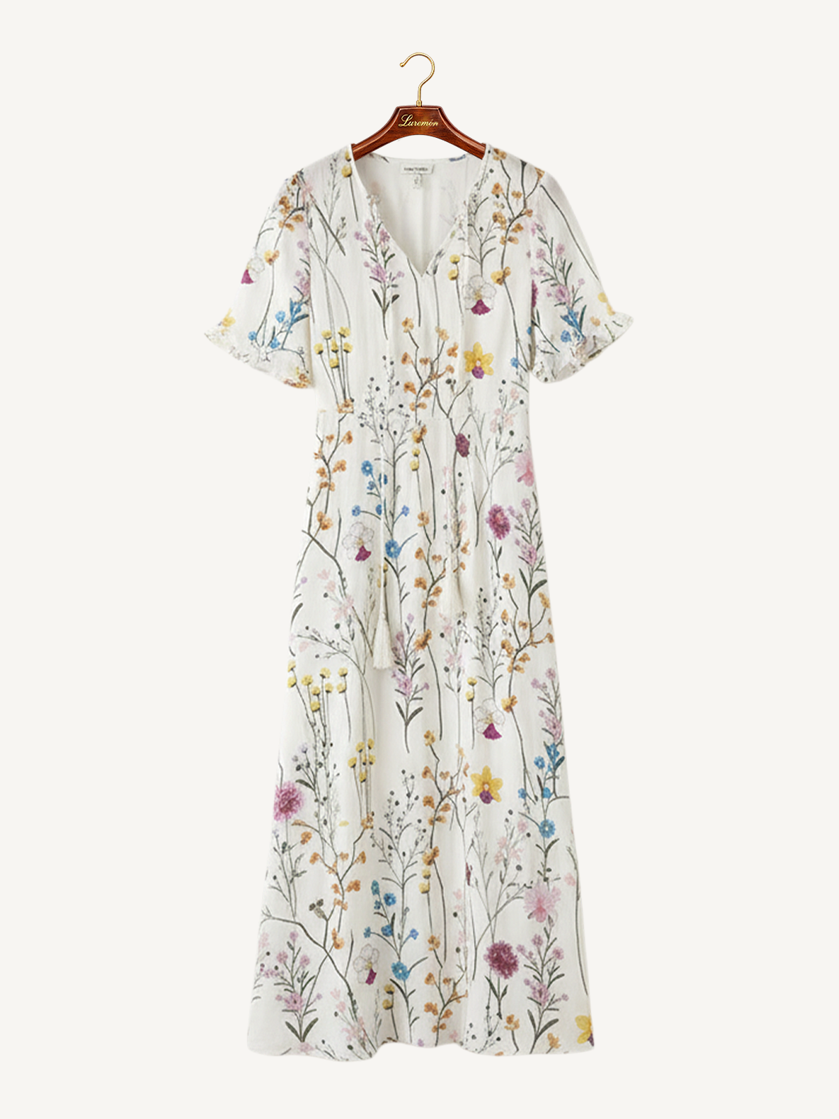 Bohème Sommerkleid V Ausschnitt